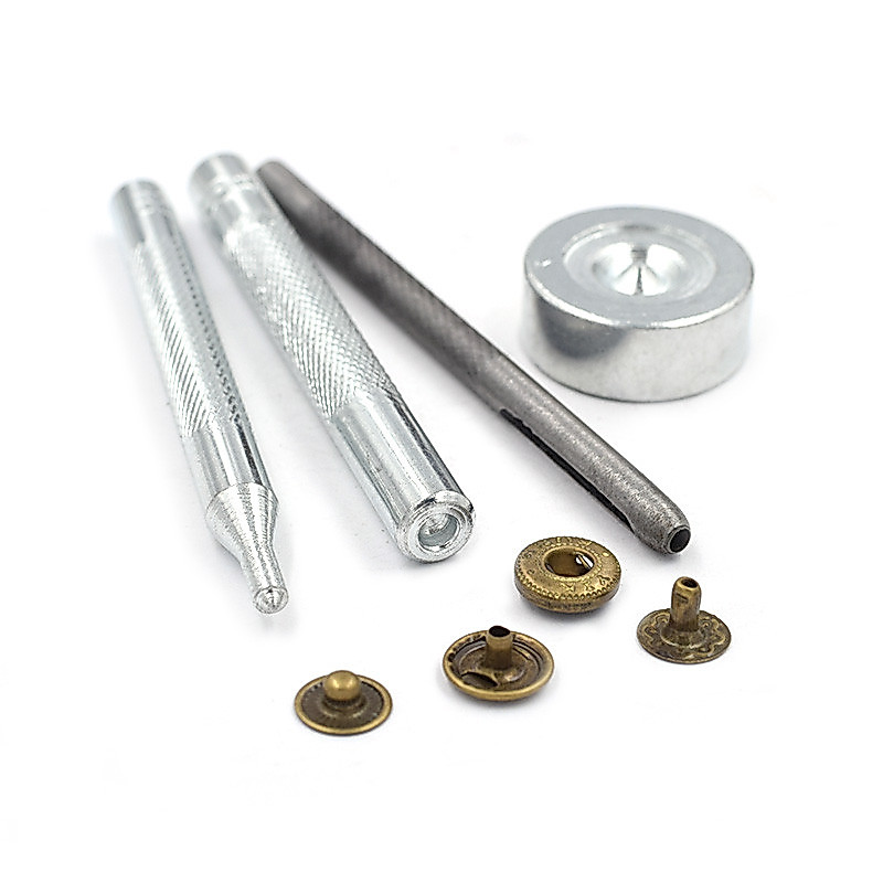 655 / 633 / 831 Nút kim loại Công cụ cài đặt Nút khuôn Dụng cụ mài mòn Nút chụp Nút che giấu Nút gõ 