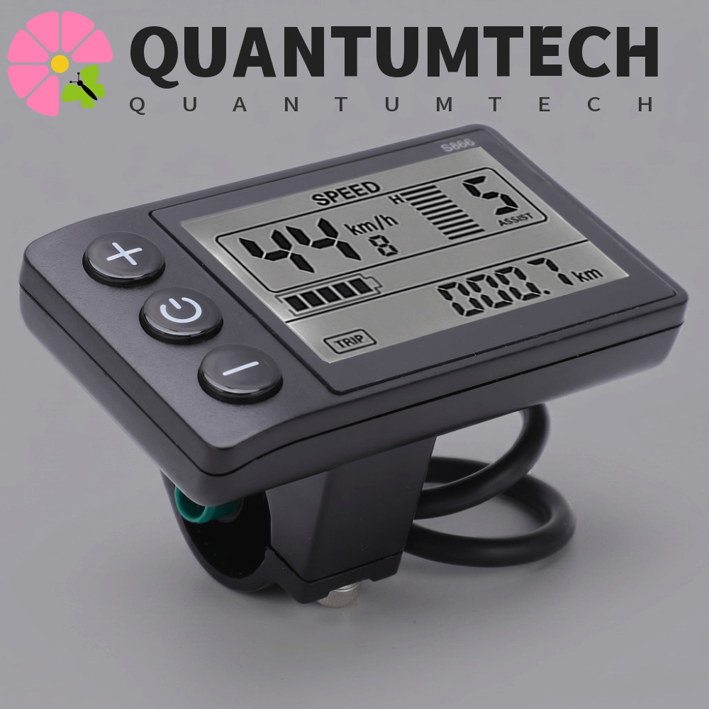 Màn hình LCD xe đạp điện QUANTUMTECH, Bảng điều khiển xe đạp điện chống nước 24V 36V 48V IP65, Màn h