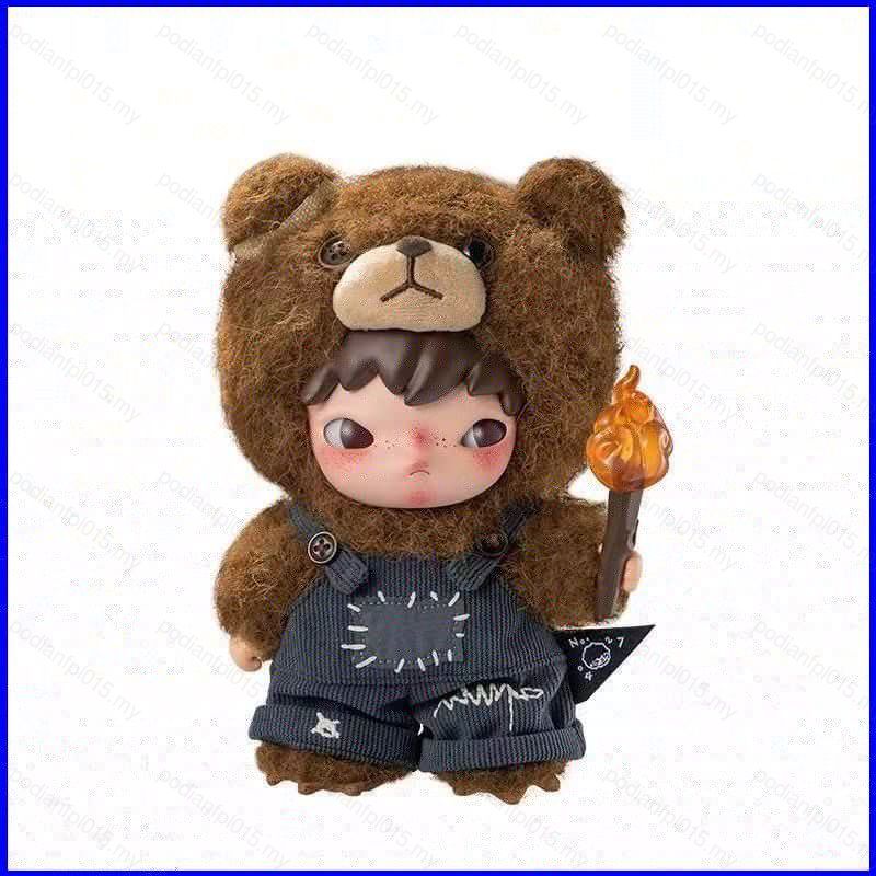 PF Hirono Living Wild Bear-Coated Torchbearer Blind Box Vinyl-Plush Doll Bag Charm plushie