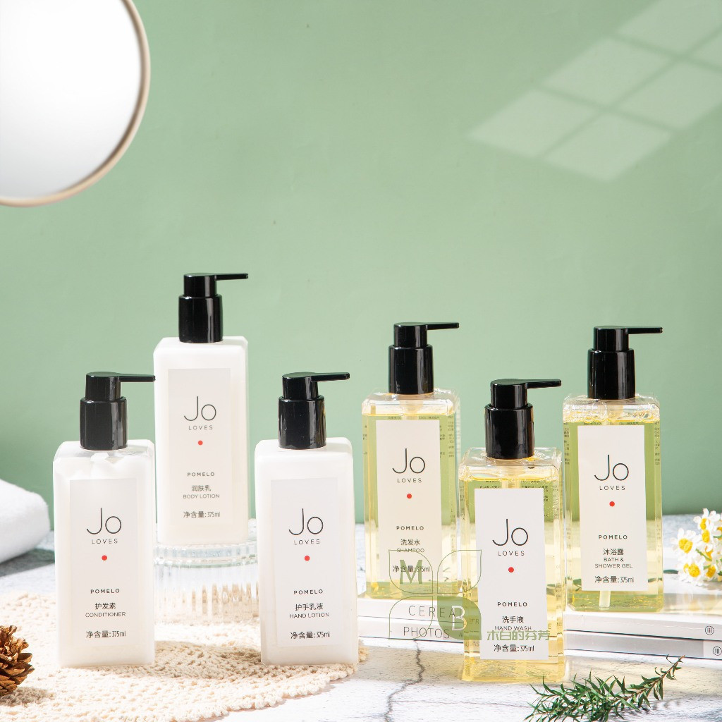 JO LOVES Luxury Hotel Line Dầu gội dòng bưởi thơm Cypress Series, Dầu xả tóc, Gel tắm, Sữa dưỡng ẩm 