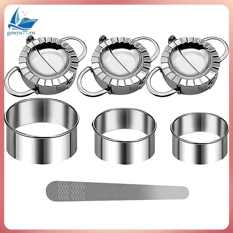 [gouyu77.vn] Ravioli Shaper Máy cắt bánh quy Máy làm bánh bao bằng thép không gỉ Bộ định hình Raviol