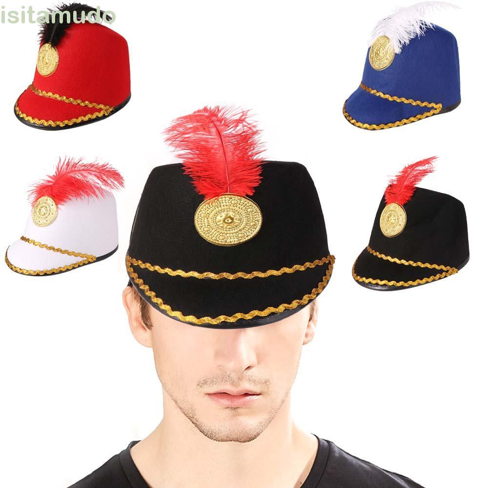 Nón Đồng Nhất ISITAMUDO, Vintage Knight Dress Up Marching Band Hat, Doorman 's Hat Sun Protection Ci