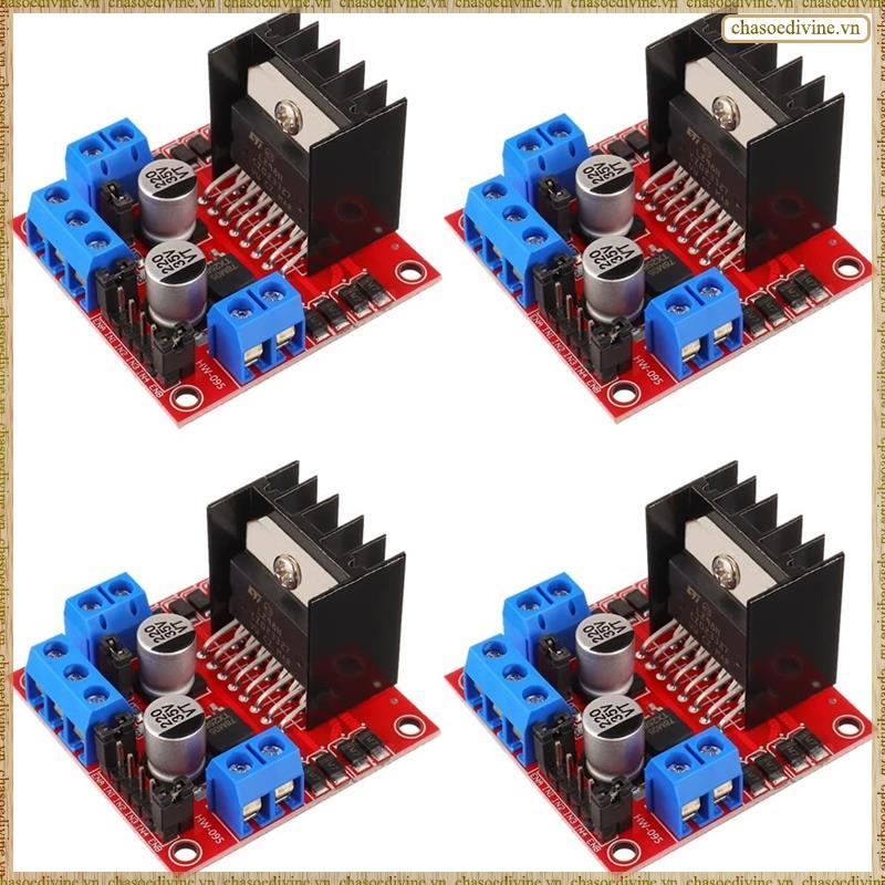 [K O G X] 4 Động Cơ L298N DC Dual H-Bridge Motor Driver Bảng Điều Khiển Mô Đun Bước Cho Xe Thông Min