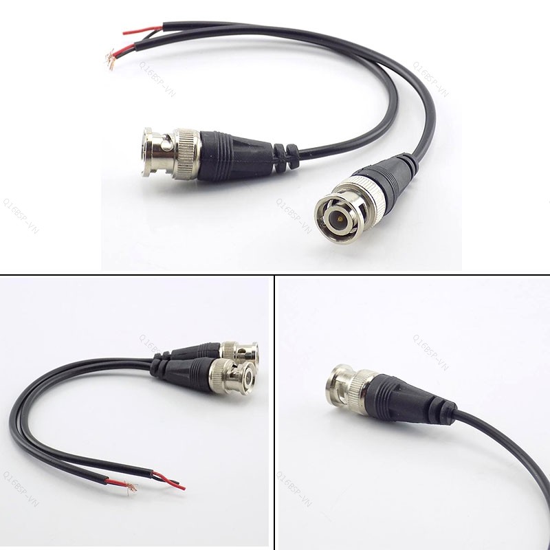 Bộ 5 BNC Nam Kết Nối Để Đôi Nữ Adapter DC Nguồn Pigtail Dây Cáp BNC Kết Nối Dây