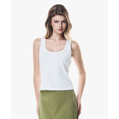GIGI - Áo ba lỗ nữ cổ tròn phom ôm tối giản_G1211T262281-00