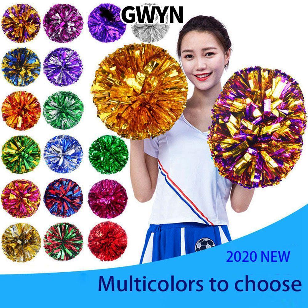 GWYN‌ Cheerleader Pom Poms Concert Fancy Tay cầm hai lỗ Câu lạc bộ Đồ dùng thể thao