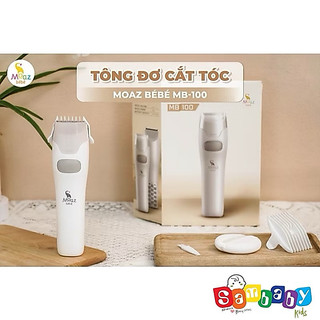 Tông Đơ Cắt Tóc Cho Bé Moaz BéBé MB0100 Chính Hãng – Tự Hút Tóc, Chống Nước, Lưỡi Gốm An Toàn, Sạc USB, Cắt Tóc Trẻ Em