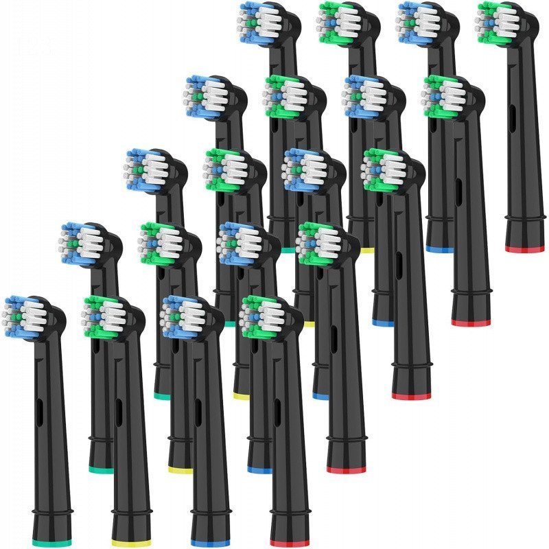 Đầu bàn chải đánh răng điện thay thế 20 gói Tương thích với Oral-B Pro 1000, Smart 1500, Genius X, V
