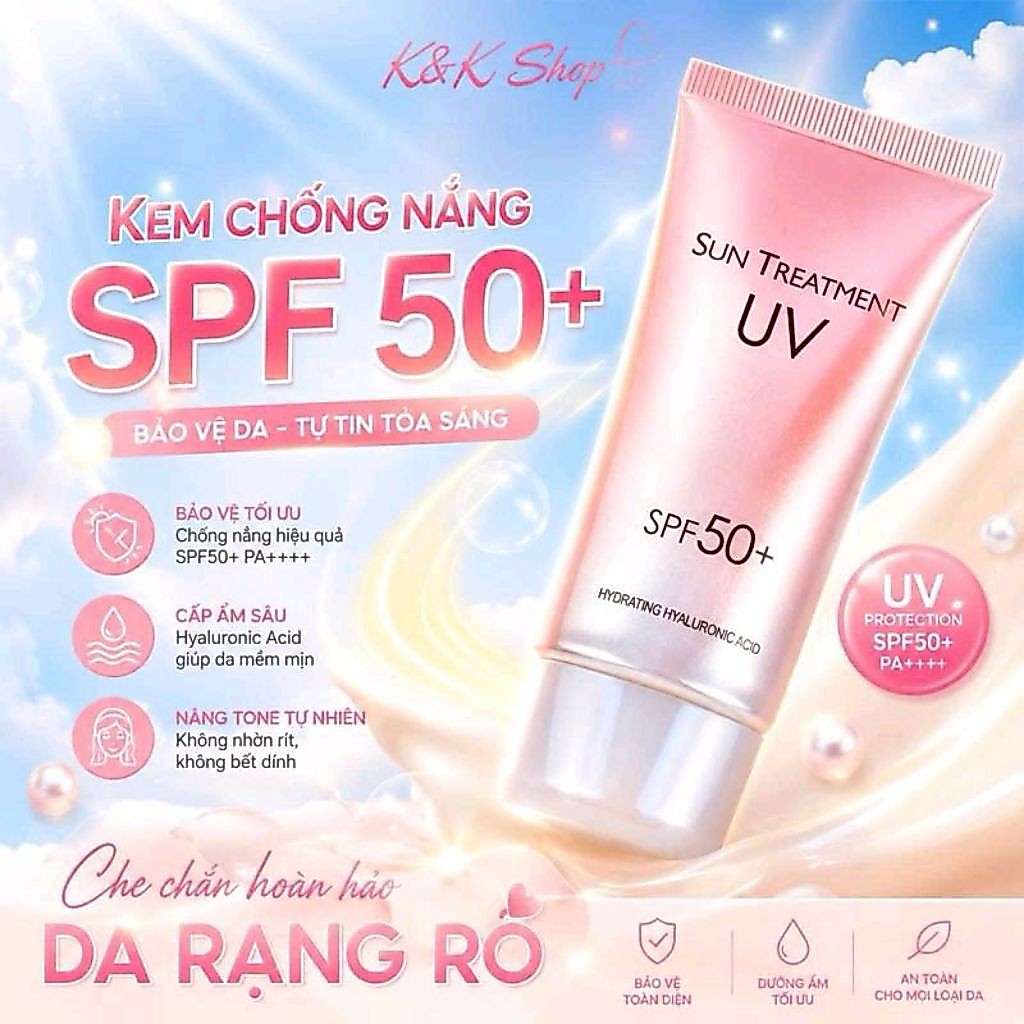 Kem chống tia UV, chống nắng Sun Treatment SPF 50+