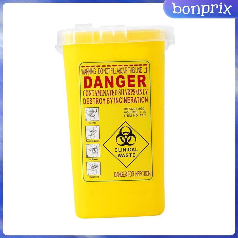 1 Quart Nhựa Sắc Nét Hộp Đựng Biohazard Xử Lý Thùng Rác Màu Vàng