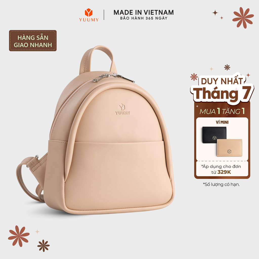 Balo Yuumy (Thời trang nữ cỡ trung phong cách - Balo da Seasand YBA100) Bagsmart