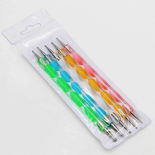 Sét 5 bút chấm bi, bút chấm bi - mina nail