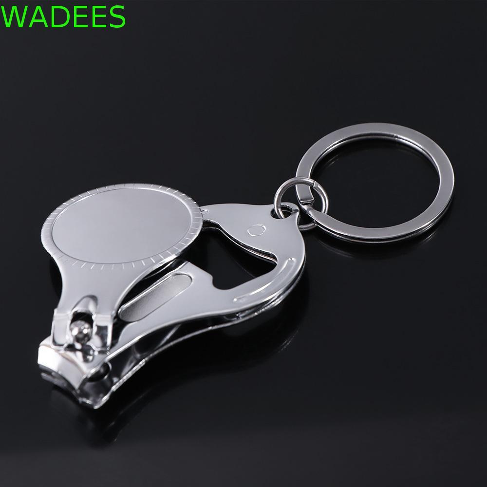 WADEES Dụng cụ mở nắp chai Kering, Móc khóa cắt móng chân móng chân 3 trong 1, Thiết kế có thể gập l