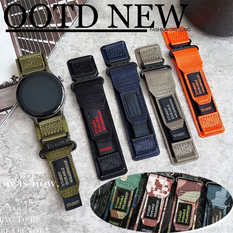 Dây đeo đồng hồ Nylon 22mm cho Aolon GT6 Pro Tetra R4 Curve 3 Ultra 2 NEO GPS Navi R3 Ultra Prime X 