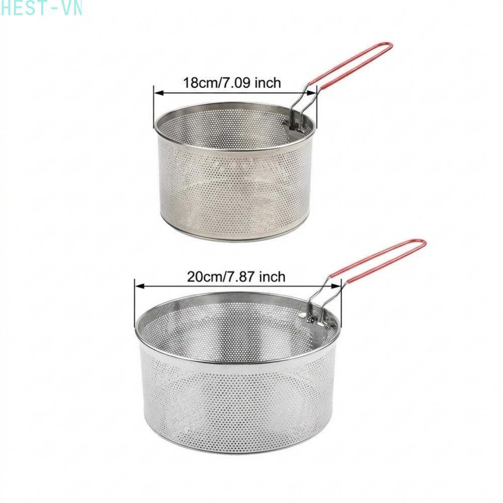 Stainless Steel Pasta Strainer 2pcs for For boiling Steaming Noodles in Saucepan