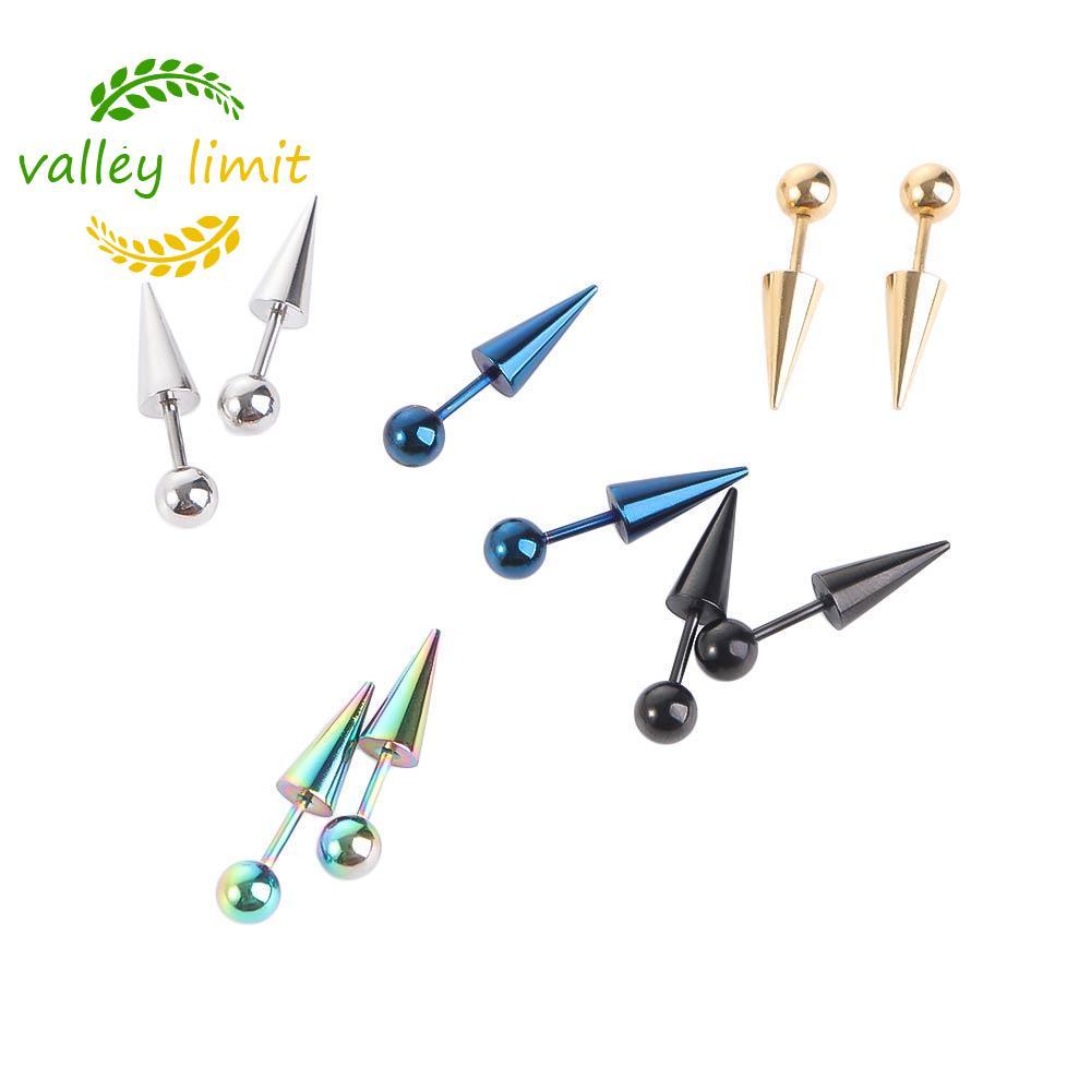 valley limit VALLEY LIMIT Ear Stud 2 Chiếc Nữ Punk Nam Trang Sức Thời Trang