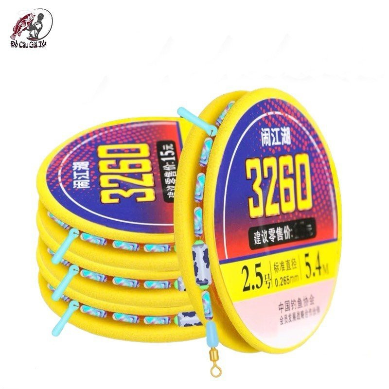 (Combo 3 Cái) Dây Trục Câu Đài 3260, Trục Câu Đài Buộc Sẵn,Trục Câu Cá