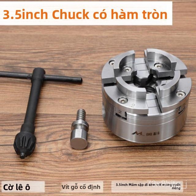 Mâm cặp 3.5 inch 4 inch cho máy tiện gỗ kẹp cơ khí phụ kiện máy tiện chuyên dụng chất lượng cao bán 