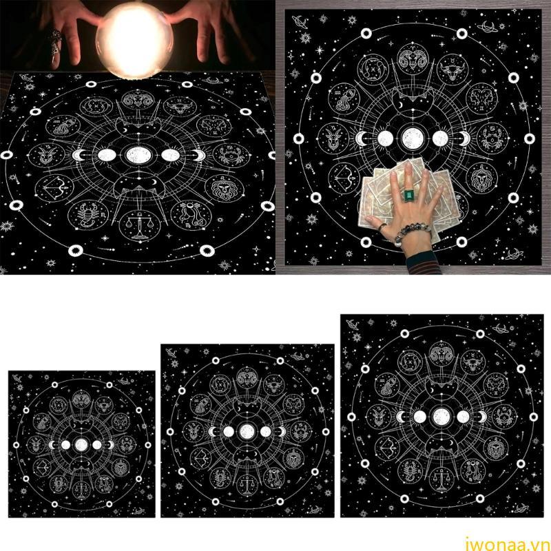 IWO Tarots Table Altar Vải Board Game Mat Bói toán Khăn trải bàn Altar