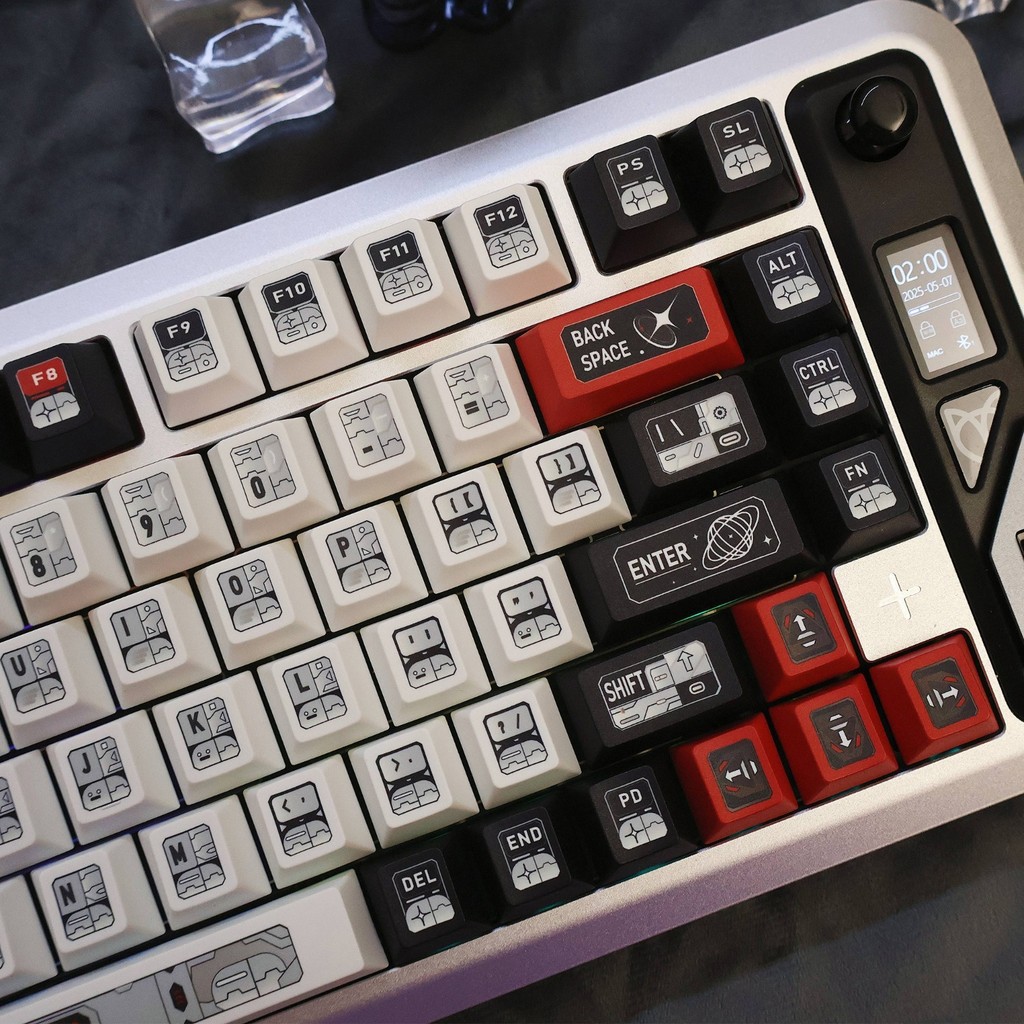 Cyberpunk Space Travel Keycap 130 Phím Cherry Profile Thuốc nhuộm năm mặt Thăng hoa Aula F75 F99 RK1