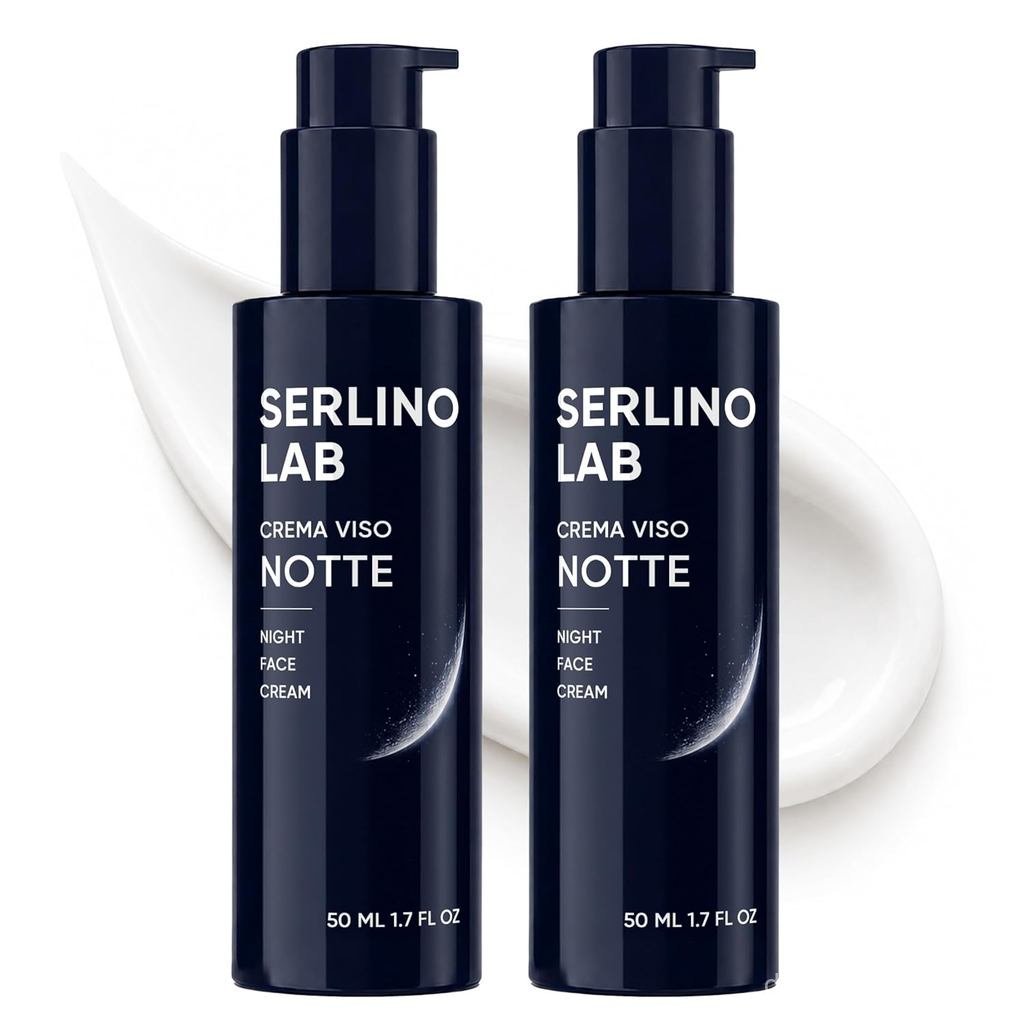 SerlinoLabNightFaceforMen-RetinolNightwithHyaluronicAcid & Olive, CollagenBoostingFaceMoisturizer, F