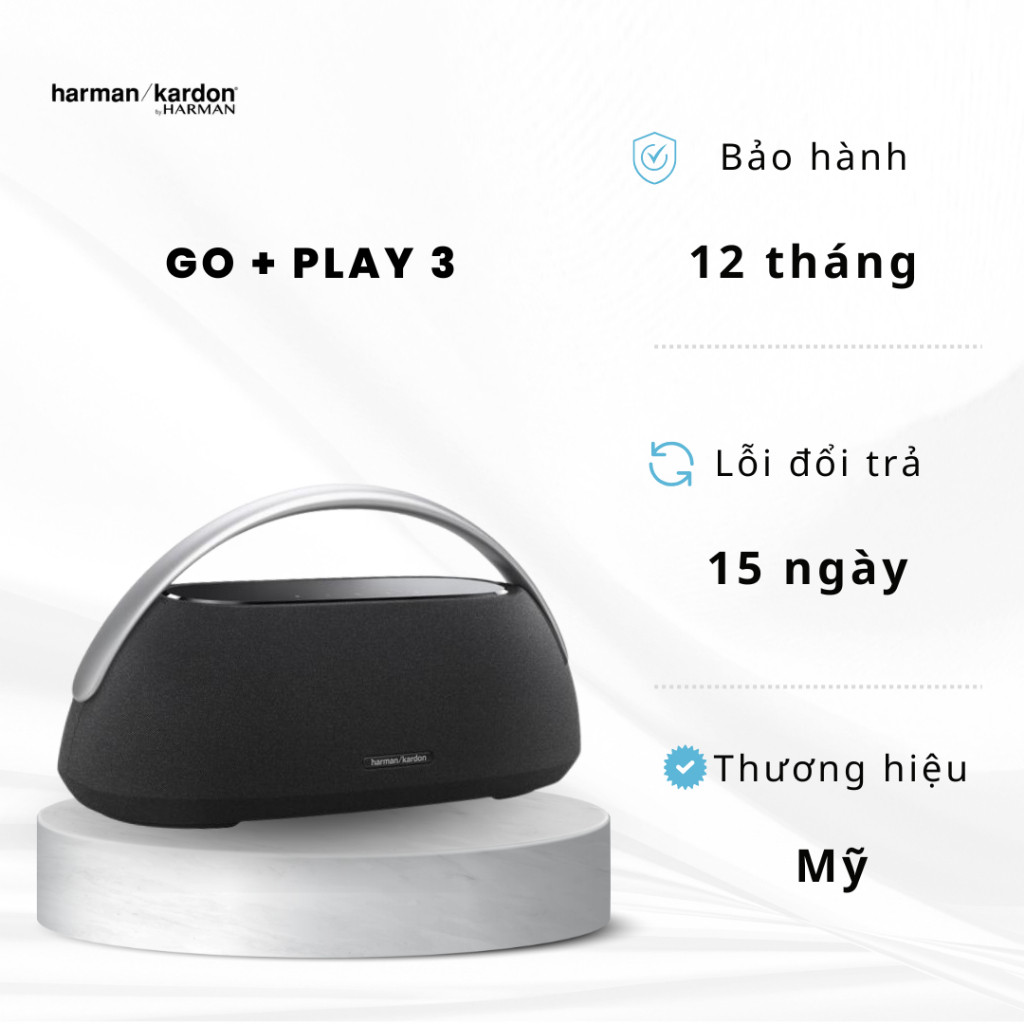 Loa Bluetooth Harman Kardon Go Play 3 - Hàng Chính Hãng PGI Phân Phối
