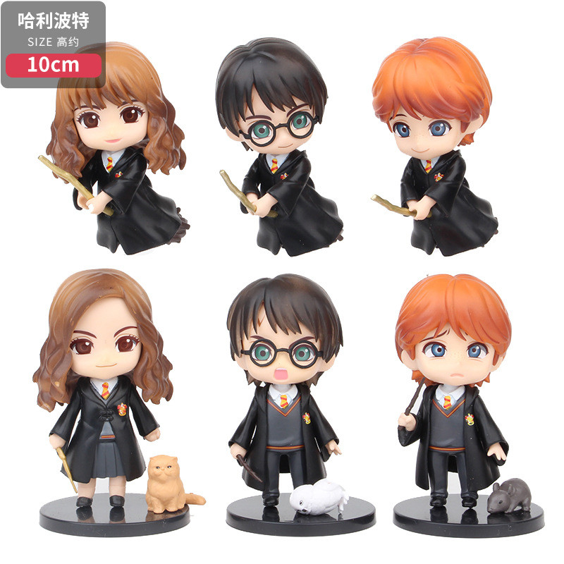 2026 Sản phẩm mới Phiên bản Q HarryPotter HarryPotter Hermin Ron Hàng hóa thủ công Mô hình búp bê Tr