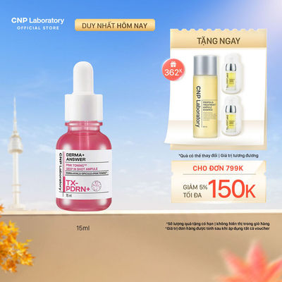 [CNP] Tinh chất vi kim dưỡng sáng hồng da CNP Derma Answer Pink Toning Deep-in Shot Ampoule 15/30ML