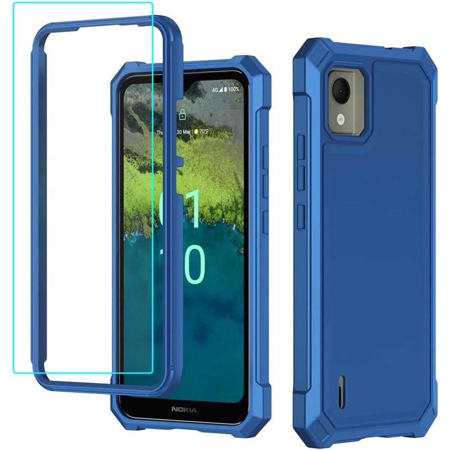 Dành cho Ốp lưng Nokia C110 có bảo vệ màn hình, Ốp điện thoại Nokia C110 Bảo vệ toàn thân Mặt trước 