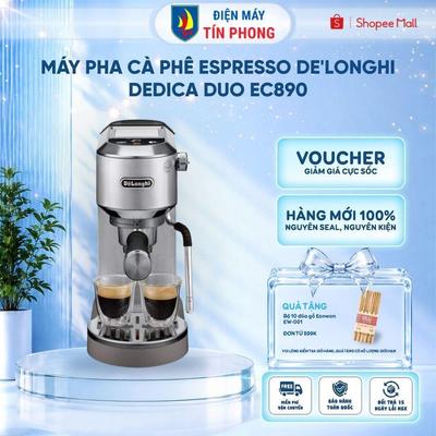 Máy pha cà phê Espresso De'Longhi Dedica Duo EC890 (M/GR/WI) -  Bảo hành chính hãng 12 tháng