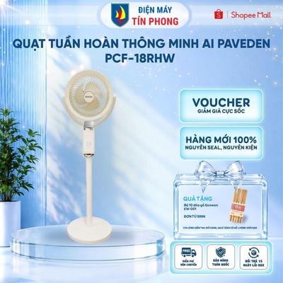 Quạt Tuần Hoàn Thông Minh AI Paveden PCF-18RHW - Điều Khiển Giọng Nói - Đổi mới trong 365 ng