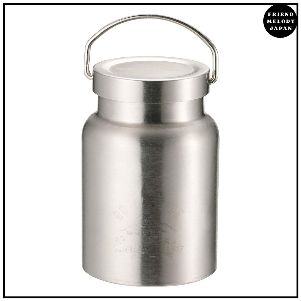 CAPTAIN STAG Food Pot Food Container Water Bottle Double Stainless Steel Bottle Vacuum Insulated Hea