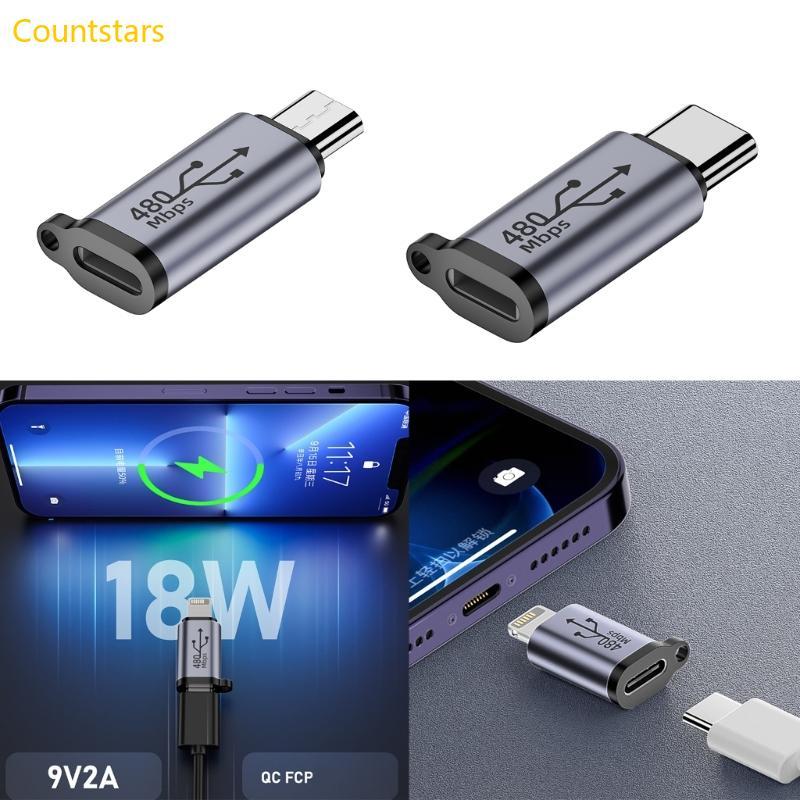 Bộ chuyển đổi COU Type-C Micro sang iOS8Pin iOS8pin sang Type-C Bộ chuyển đổi Micro USB Hỗ trợ sạc t