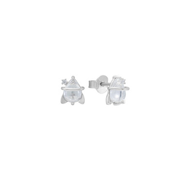 Bông tai trẻ em Bạc đính đá PNJSilver XMXMW060510