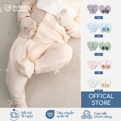 Bộ bao chân bao tay Little star BU Baby, phụ kiện sơ sình, quần áo sơ sinh, đồ sơ sinh | ABB400008