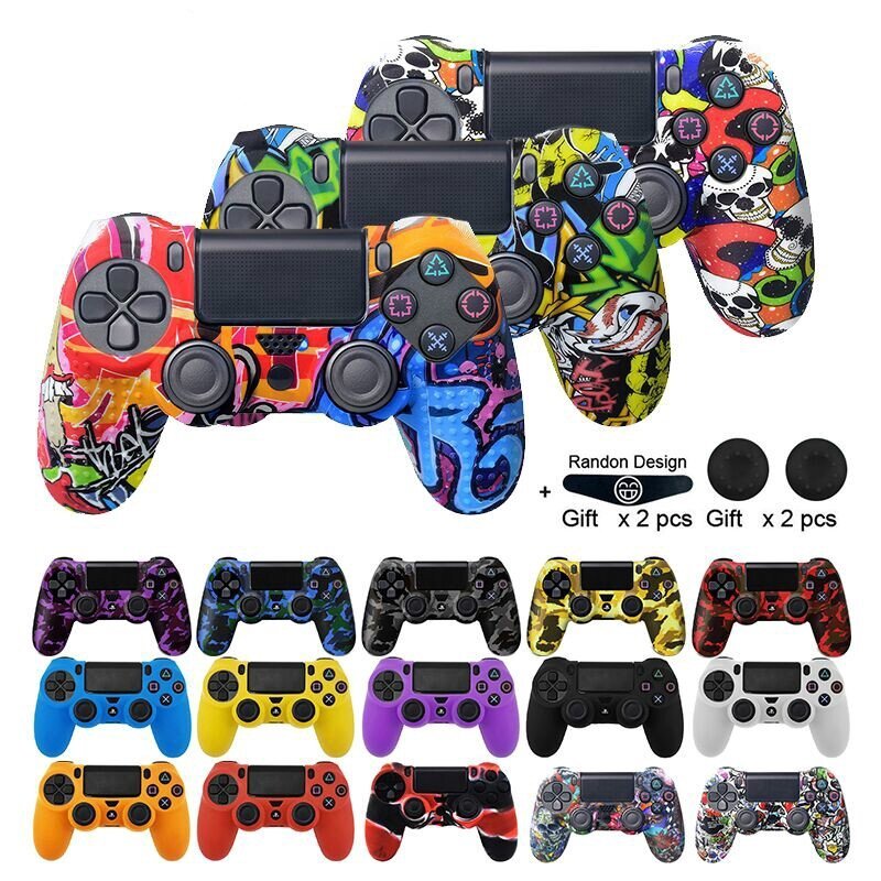 Ốp Lưng Cao Su Silicon Mềm Gel Cho Playstation 4 PS4 Bộ Điều Khiển Bảo Vệ Cho PS4 Pro Slim Gamepad