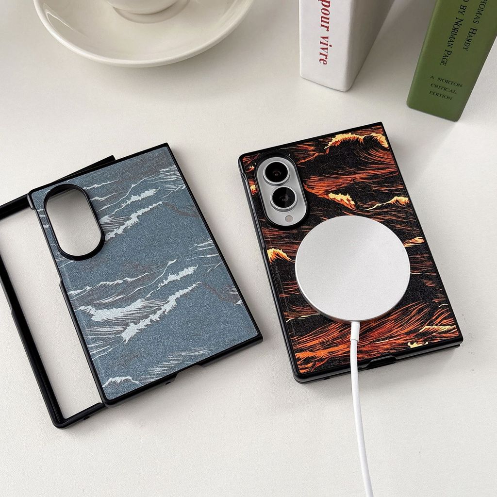 Thích hợp cho Samsung ZFold8 Wave Vỏ điện thoại từ tính gấp zFlip6 / Z Flip7 Skin Feel Vỏ chống sốc 