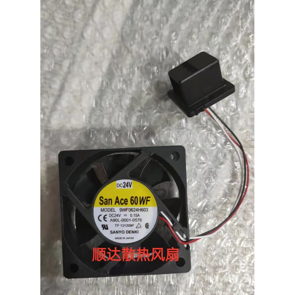 [Quạt làm mát] Quạt làm mát khuếch đại DC24V SanAce60WF 9WF0624H603 24V 0.15A 6cm