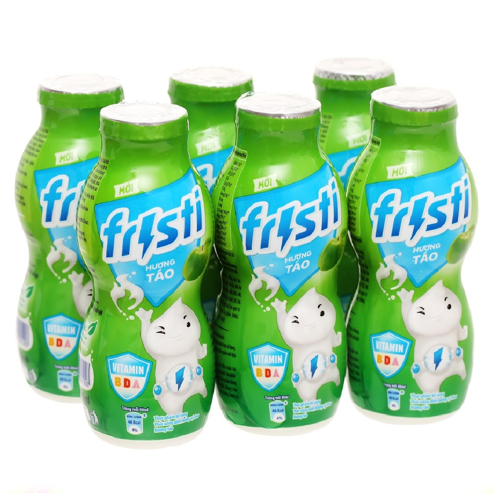 Lốc 6 chai sữa Fristi Táo 80ml - 01207