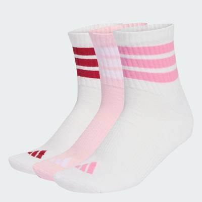 adidas Phong cách sống BỘ 3 ĐÔI TẤT CỔ TRUNG SPORTSWEAR ĐỆM ÊM 3 GẠCH Unisex trắng KC9616