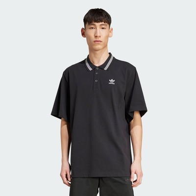 adidas Phong cách sống Áo Polo Dáng Rộng adidas Adicolor Nam Đen JW5897