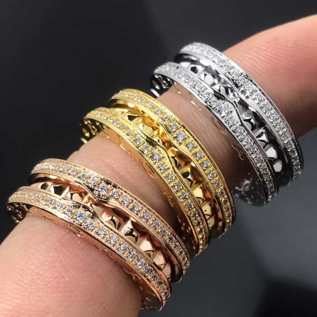 8ROB Silver ring with black edges and diamond accents, Black Warrior couple's fashion ring with diam