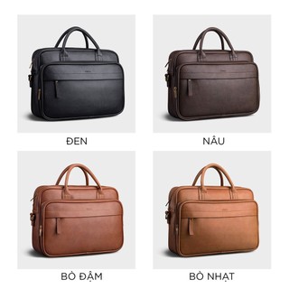 Cặp công sở Trita (Thời trang nam đựng vừa laptop 15 inch - Cặp da TCA10) Bagsmart