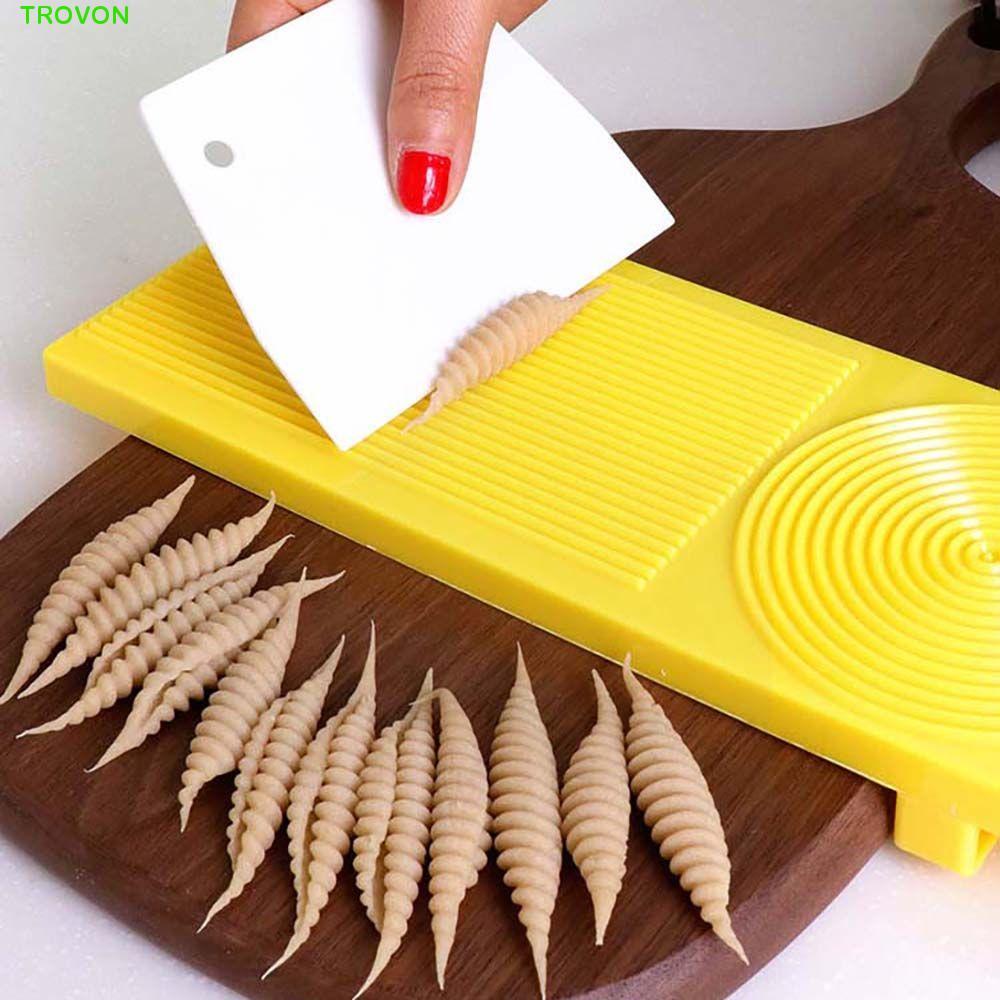 TROVON Pasta Board Spaghetti Gnocchi DIY Macaroni Maker Board Pasta Maker Chảo Nướng Khuôn Mì Máy Ti