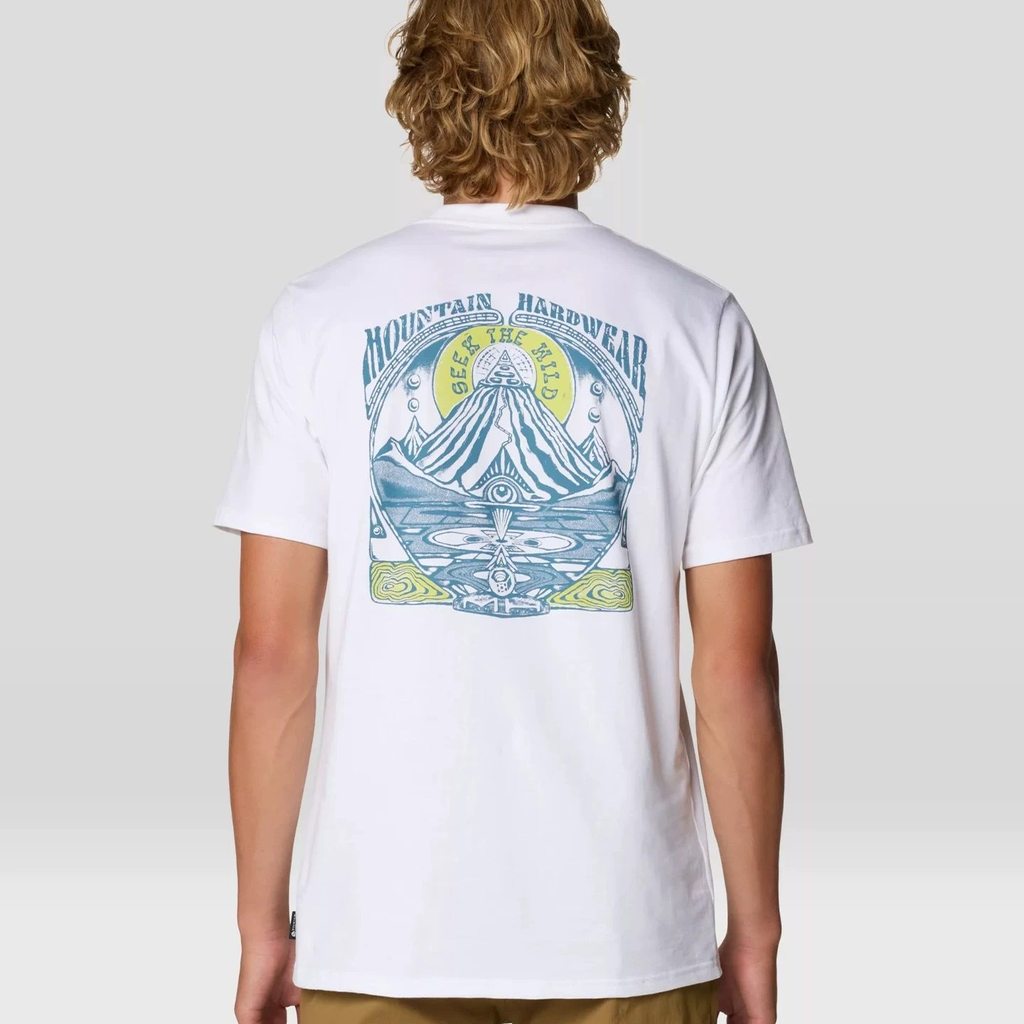 Mountain Hardwear Mountain Peak Minh họa in tay ngắn phong cách thể thao ngoài trời kiểu Mỹ Áo thun 