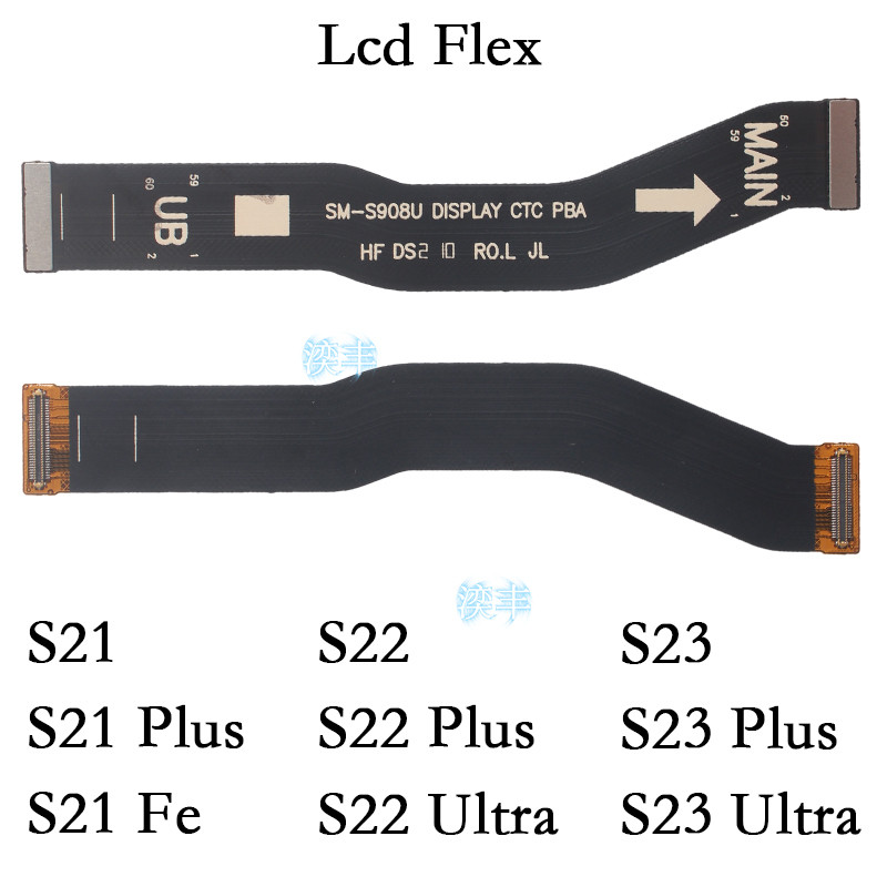 1 Chiếc Màn Hình LCD Kết Nối Cáp Cho Samsung Galaxy S22 S23 S21 Plus Ultra Fe Màn Hình Linh Kiện Tha