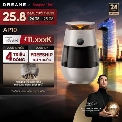 Dreame AP10 Máy lọc không khí | thu gom lông thú cưng 360° | Công nghệ làm sạch 5 lớp | BH 24 tháng