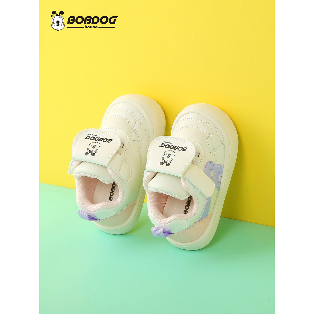 BOBDOG house Mùa Thu Giày Bé Giày Thể Thao Bé Tập Đi Nam Nữ Tập Đi Giày Chống Trơn Trượt Chức Năng