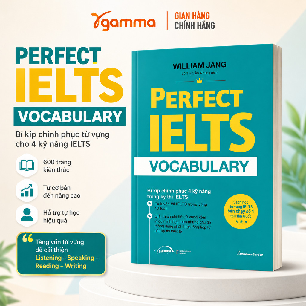 Sách Perfect Ielts Vocabulary - Bí Kíp Chinh Phục 4 Kỹ Năng Trong Kỳ Thi IELTS