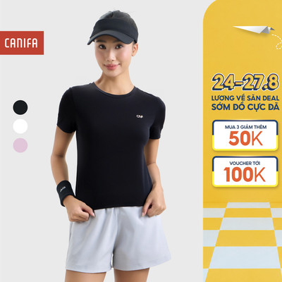 Áo phông nữ CANIFA active dáng ôm | Wicking 6TS26S019